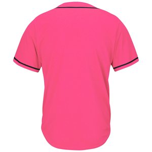Maillot de baseball vert uni pour homme, manches courtes, polyester respirant, coupe classique, vêtements pour toutes les saisons - Product Image 5