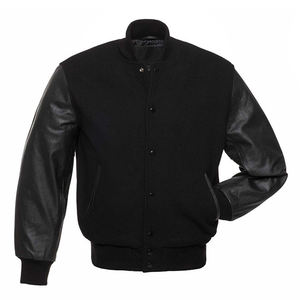 Wholesale Fashion <b>Leather</b> Varsity <b>Jackets</b> Men Customized Wool <b>Long</b> Sleeves Men Letterman <b>Jacket</b> - Product Image 1