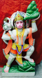 Beautiful Hanuman Makrana Marble Lord Hanuman Sculpture - Product Image 4