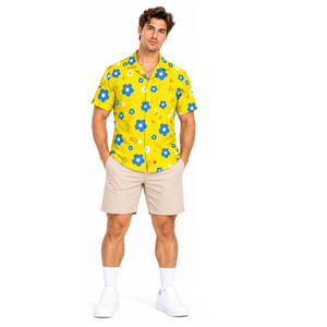 Camisa Tropical de Playa para Hombre, Impresión por Sublimación Completa, Ligera, Transpirable, Ecológica, de Secado Rápido, Casual, con Botones, para Vacaciones de Verano - Product Image 6