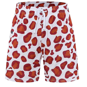 Pantalones Cortos Deportivos Transpirables con Cordón Ajustable, 100% Poliéster, Resistentes al Viento, Cintura Media, Bolsillos con Impresión Digital, Logotipo Frontal Personalizado para Hombre - Product Image 1