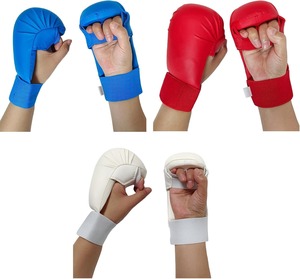 2X gants d'entraînement de karaté, équipement de protection pour arts martiaux, support de poignet professionnel pour entraînement, imperméables et confortables - Product Image 3