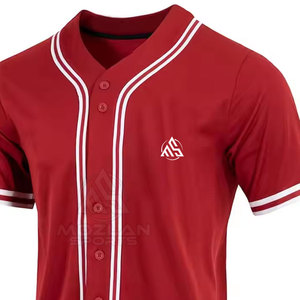 Vente directe d'usine, maillot de softball à manches courtes, nouveau style, vêtements de sport pour hommes, maillot de softball - Product Image 6