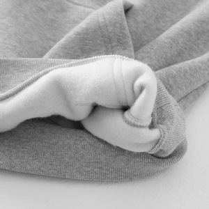 Sweat-shirt à capuche unisexe en molleton français avec broderie imprimée en coton uni pour homme et femme, fermeture éclair intégrale, veste, sweat-shirt personnalisé avec fermeture éclair - Product Image 3