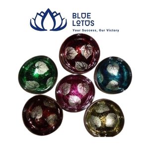 Bol en noix de coco mosaïque de perles vietnamien fait main, design classique, passe au lave-vaisselle, idéal pour la décoration intérieure et les présentations. - Product Image 1