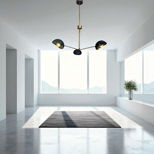 Lámpara de Techo de Hierro Dorado de Tres Luces, Diseño Moderno Vintage, Elegante Lámpara Colgante Retro para Decoración del Hogar - Product Image 5