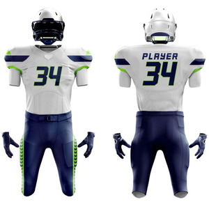 Uniformes de football américain pour adultes sur mesure de Direct Factory, haute performance, résistants, respirants, shorts, nouveaux designs, ensembles imprimés - Product Image 1