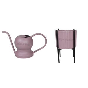 Regadera para plantas, regadera de hierro duradera con recubrimiento en polvo para jardinería doméstica con maceta - Product Image 1