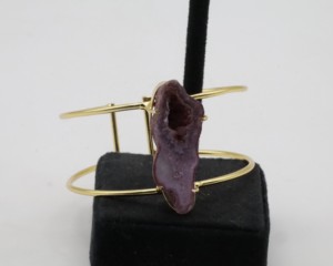 Druzy Cuff <b>Bangles</b> with German <b>Silver</b>, Adjustable Druzy Stone Open Cuff <b>Bracelet</b>, Fashion Gemstone <b>Bangle</b> Jewelry for Women - Product Image 5