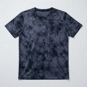 T-shirts pour hommes tie-dye personnalisés à forte demande, imprimés avec logo, pour streetwear, séchage rapide, col rond, tissu respirant et confortable - Product Image 1