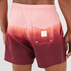 <b>Men</b> Solid Swim Shorts Quick Dry Breathable Beach Summer Elastic Waist Casual Swim <b>Trunks</b> Lightweight Surf Shorts 100% Polyester - Product Image 3