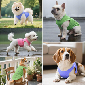 Wholesale High Quality Dog <b>T</b> Shirt Plain Pet Clothing Custom Design Puppy Wear Soft <b>Cat</b> Vest Summer Basic Blank Garments - Product Image 5
