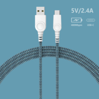 Cable cargador USB C al por mayor de calidad, Cable trenzado de nailon, Cable cargador Micro Usb de carga rápida personalizado para teléfono móvil