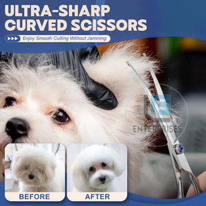 Tijeras Curvas de Acero Inoxidable de Alta Calidad para Peluquería Canina - Duraderas, Fáciles de Usar y Ecológicas - Product Image 5