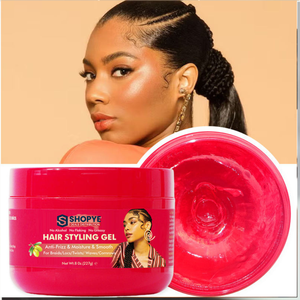 Gel Coiffant Sans Alcool Fixation Extra Forte pour Tresses et Cheveux Doux, Nouvelle Étiquette, Huile d'Olive Hydratante, Tenue Forte pour Cheveux Secs - Product Image 3