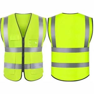 Reflective Safety Clothing Reflective Vest <b>Construction</b> Jacket High Visibility Strip Hi Vis <b>Work</b> Security Safety Vest - Product Image 1