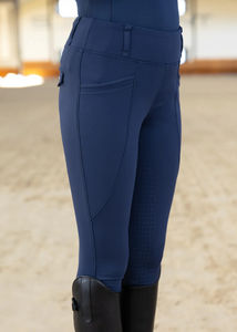 Pantalons d'équitation slim fit pour enfants, tissu extensible respirant et résistant, jodhpurs pour l'entraînement, la compétition et le confort. - Product Image 5