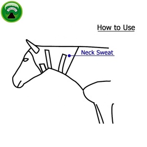 Equipo de caballo de lana de neopreno jowl, envoltura para el sudor - Product Image 4