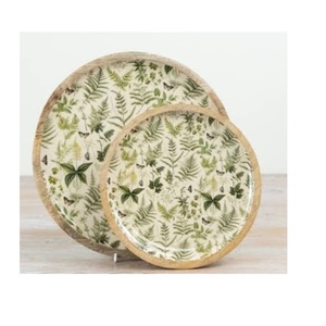Bol en bois d'acacia haut de gamme pour fruits et salades, finition royale, intérieur émaillé imprimé, idéal pour hôtels et restaurants - Product Image 5