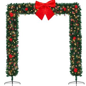 Realistic PVC Artificial Christmas <b>Tree</b> Archway Decoration Indoor Outdoor Festival Party Wedding Realistic Holiday <b>Tree</b> <b>Arch</b> - Product Image 1