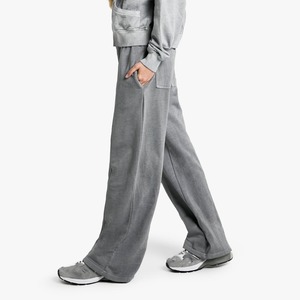 2026 100% Cotton High Waist Unisex Trouser for Casual Embroidered Flat Front <b>Women</b> <b>Straight</b> <b>Leg</b> <b>Joggers</b> - Product Image 5