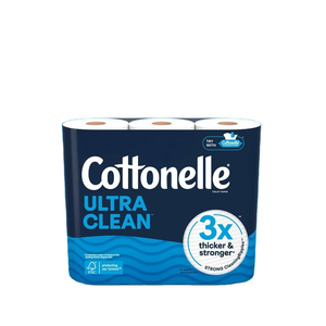 Cottonelle Ultra Clean Toilet Paper, Strong Toilet Tissue, 18 Mega Rolls (18 Mega Rolls = 72 Regular Rolls), 312 <b>Sheets</b> per Roll - Product Image 1