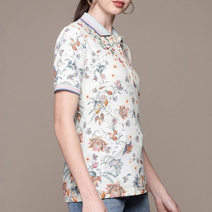 Chemise polo à manches courtes respirante pour l'été, nouvelle conception, impression par sublimation personnalisée, polyester. - Product Image 4