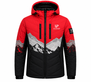 Chaqueta de Esquí Impermeable con Capucha para Hombre, Chaqueta de Invierno Acolchada para Nieve y Senderismo, Fabricante OEM ODM - Product Image 3