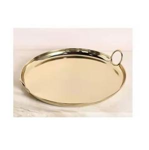 Creative Rectangular Shape <b>Mirror</b> Finished Metal <b>Tray</b> With Handle Handmade Home and Hotels Wedding Party Available - Product Image 4