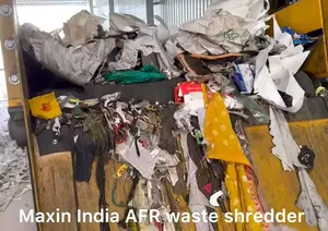 Broyeur semi-automatique de déchets en vrac pour matériaux de déchets RDF/MSW, broyeur RDF à double arbre - Product Image 3