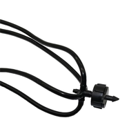 Kit d'arrosage automatique pour jardin avec tuyau de 4/7 mm, goutteurs courbés en forme de flèche, 4 voies, 4 L/H, goutteurs à compensation de pression