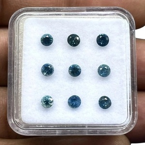 Zafiro Azul Natural de 3mm, Corte Diamante, Piedras Preciosas Sueltas, Gemas Vishesh, Certificado por Terceros, Precio al por Mayor, Lote a Granel para Fabricación de Joyería - Product Image 2