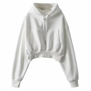 Sudadera con Capucha Corta Personalizada para Mujer, Sudadera Casual, Sudadera con Capucha Oversize para Mujer - Product Image 2