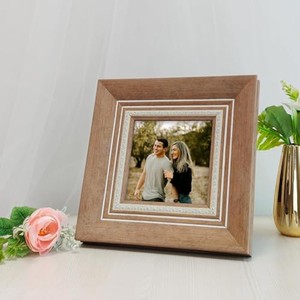 Carved Teak Wood 3D Photo <b>Frame</b> 6x8 Inches Handmade for Lightweight Heritage Collection | Wholesale - Product Image 3