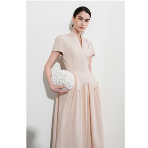 Vestidos Casuales de Alta Calidad LORIA, Vestido Midi con Cuello Camisero, Vestidos Elegantes para Mujer - Product Image 4