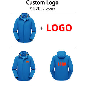 Chaquetas cortavientos acolchadas de invierno de una sola capa al por mayor, impermeables, a prueba de viento, con cremallera frontal, para senderismo al aire libre - Product Image 4