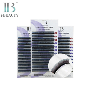 I-BEAUTY Eyelash Extension - Ib Premium Two Tone Color Eyelashes (Blue) <b>Individual</b> <b>Lash</b> Korea High Quality Hand Made Colorful - Product Image 1