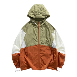 Veste coupe-vent unisexe en nylon 2025 personnalisable, légère, respirante, grandes tailles, fermeture éclair, imperméable, poignets élastiques, colorée - Product Image 2
