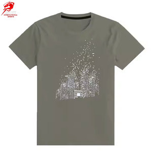 เสื้อยืดแฟชั่นผู้ชายประดับเพชรเทียม สั่งซื้อจำนวนมาก ผ้าพรีเมียม ดีไซน์ประกายวิบวับ สไตล์ทันสมัย มีจำหน่าย - Product Image 1