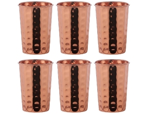 Verre martelé en cuivre laqué - Product Image 1