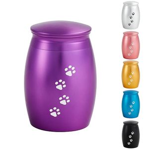 Pet Urn Teardrop Shape Stainless Steel Airtight <b>Dog</b> Memorial - Product Image 1