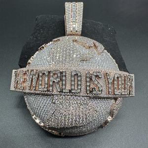 Pendentif Hip Hop Moissanite en Argent 925 Plaqué Rhodium, Coupe Brillante, Certifié, pour Fête, Collier Unisexe Luxira Jewels - Product Image 6