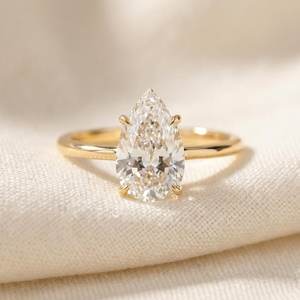 Élégante bague en argent sterling 925 plaqué or avec moissanite VVSD1 pour femme, bijou tendance pour anniversaire, fiançailles, mariage, cadeau - Product Image 4