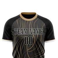 Jersey Sepak Bola Lengan Pendek Poliester Cetak Sublimasi Desain Kustom Unisex Pakaian Olahraga Tim Sepak Bola Cepat Kering Bernapas Berkualitas Tinggi