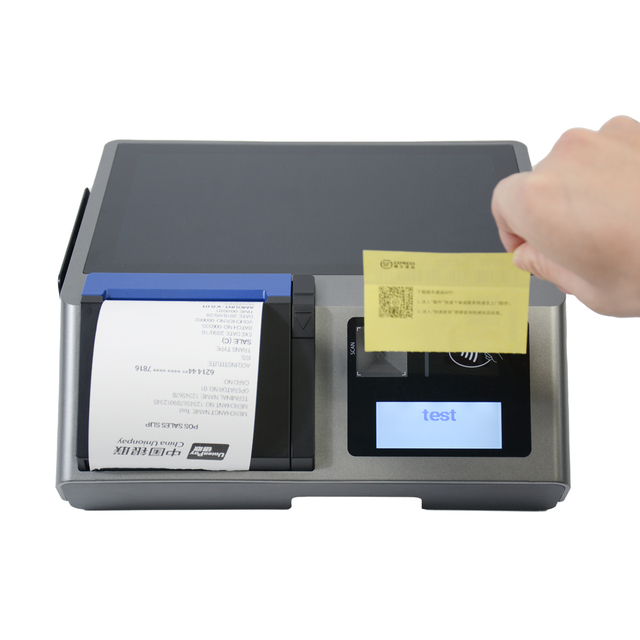 Android 12 Desktop Smart POS Terminal 10.1 Inch All in One POS Machine With 80mm Thermal Printer for Restaurant HCC-A1180B