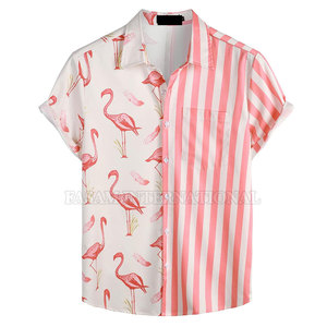 Custom Made Bulk Quantity Hawaii Shirts & Shorts Set Oem Service Latest Style Hawaii Shirts & Shorts Set - Product Image 3