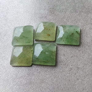 พลอยอะเวนทูรีนคุณภาพสูงทรงเหลี่ยมแบนหลังเรียบปรับขนาดได้ - Product Image 3