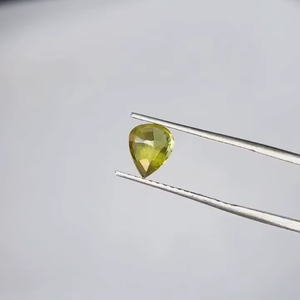 Zafiro Amarillo Natural de Grado AAA, Corte Pera, 1.44ct, Certificado IGI para Joyería - Product Image 5