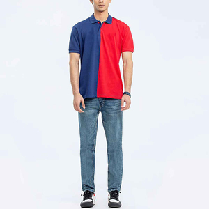 Chemises polo pour hommes de qualité supérieure à double panneau, logo personnalisable, broderie, design uni, chemise polo de golf pour le sport, vente en gros - Product Image 2