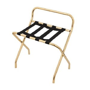 Porte-bagages pliable en métal couleur or, design avantageux, porte-bagages de rangement, forme et taille personnalisées - Product Image 1
